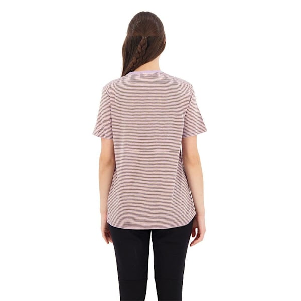 Icebreaker Merino Linen Stripe T-shirt Med Korta ärmar Lila XS Kvinna