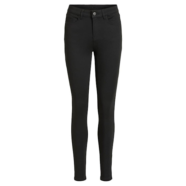 Vila Pysyä Vyötärö Skinny Farkut Regular Musta XL Nainen