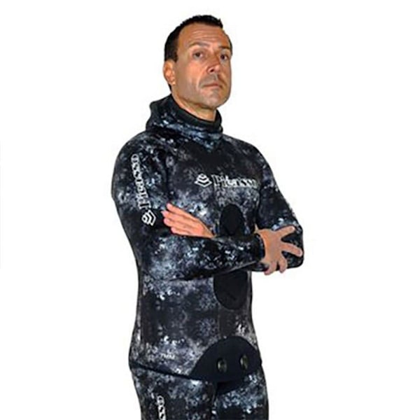 Picasso Spearfishing Jakke Camo Ghost 3 Mm Sort,Grå S