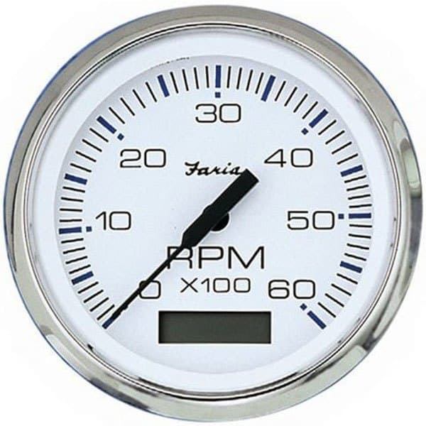 Faria Tach/timetæller 6000 Rpm Søvfarvet