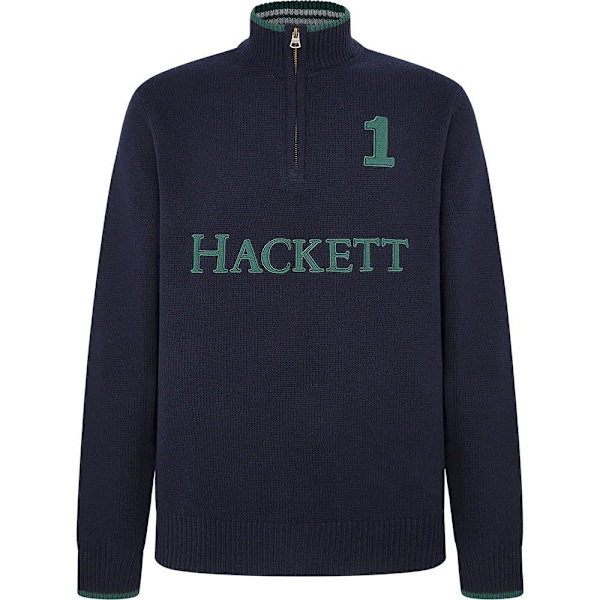 Hackett Hm703226 Halv Lynlås Sweater Blå 2XL Mand
