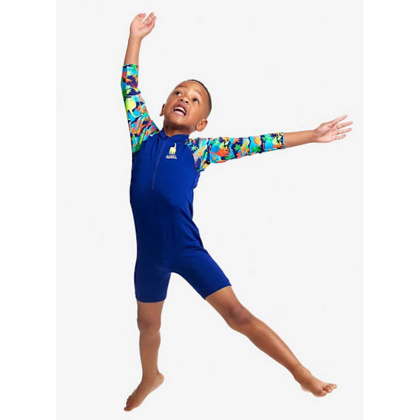 Funky Trunks Uv Langærmet Jumpsuit Go Blå 6 Years
