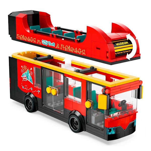 Lego Red Double Decker Tourist Bus Byggespil