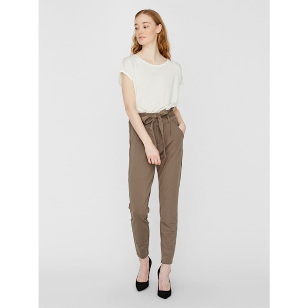 Vero Moda Byxor Loose Paperbag Brun M / 32 Kvinna