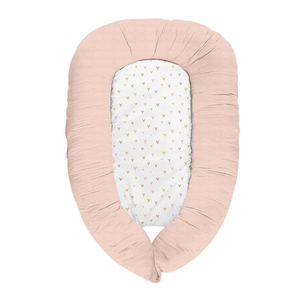 Kikkaboo Af Viskoelastisk Skum 3 1 1 Hearts Cradle Nest Beige