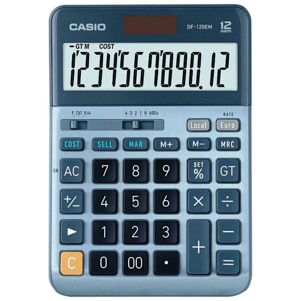 Casio Videnskabelig Regnemaskine Df-120em Blå