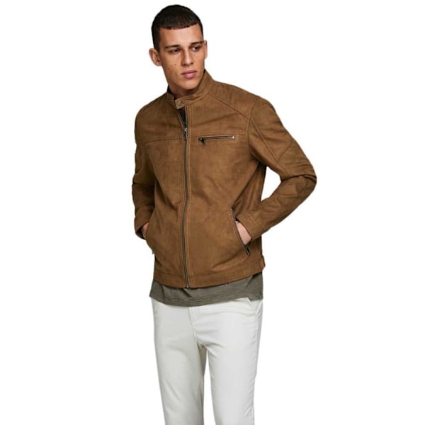 Jack & Jones Falsk Mockajacka Rocky Brun M Man