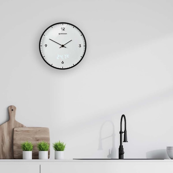 Bresser Vægur Mytime Ledsec Hvid