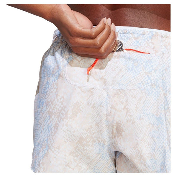 Adidas Shorts Fast 2 In 1 Aop Hvid L Kvinde