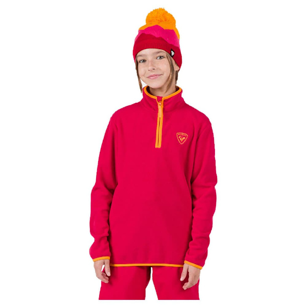 Rossignol Strawpile Puolivetoketjullinen Fleecetakki Punainen 16 Years