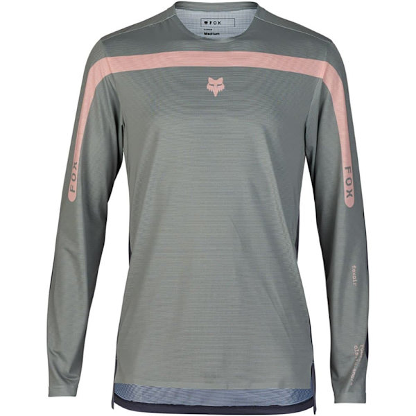 Fox Racing Mtb Flexair Aviaton Race T-shirt Med Lång ärm Grå M Man