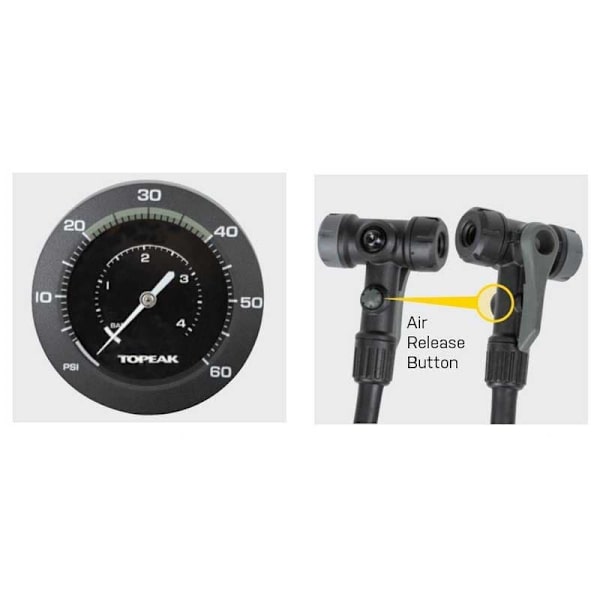 Topeak Joe Blow Mountain Ii Lattiapumppu Hopeinen 60 Psi