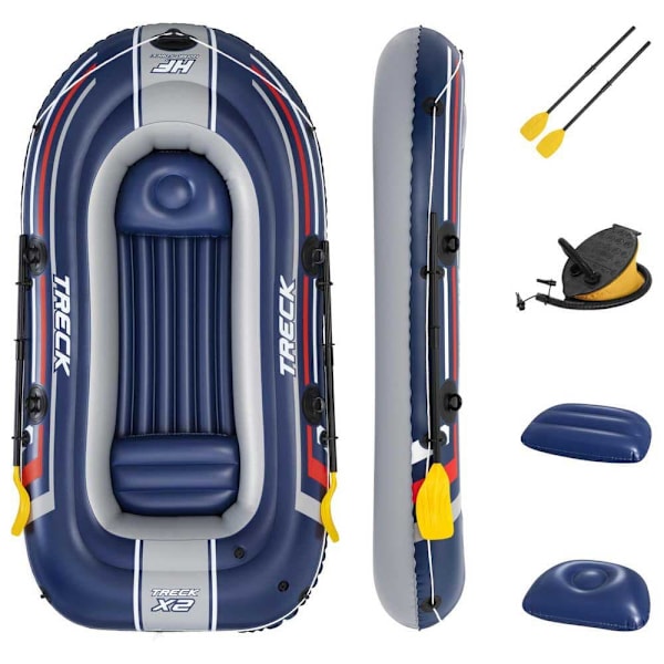 Bestway Uppblåsbar Båt Hydro-force Treck X2 Set Blå 2 Places
