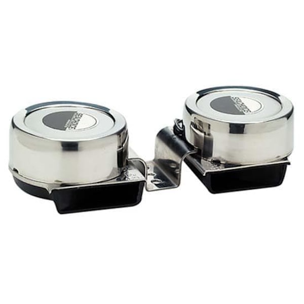 Seachoice Kompakt Elektrisk Horn Silver Double