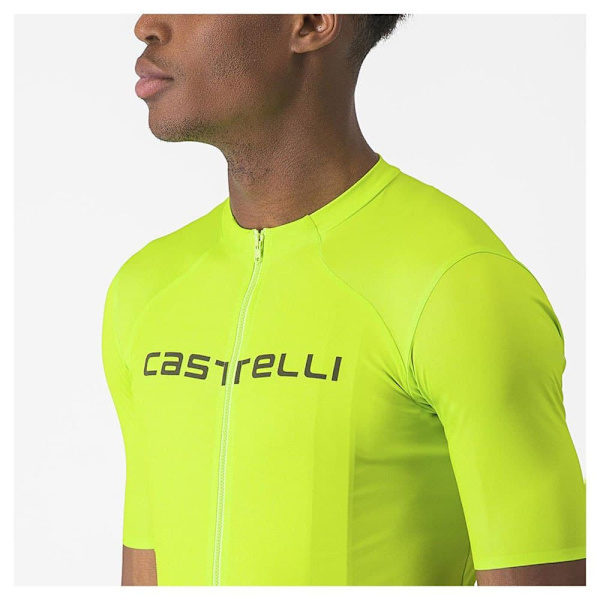 Castelli Prologo Lite Korta ärmar Cykeltröja Gul S Man