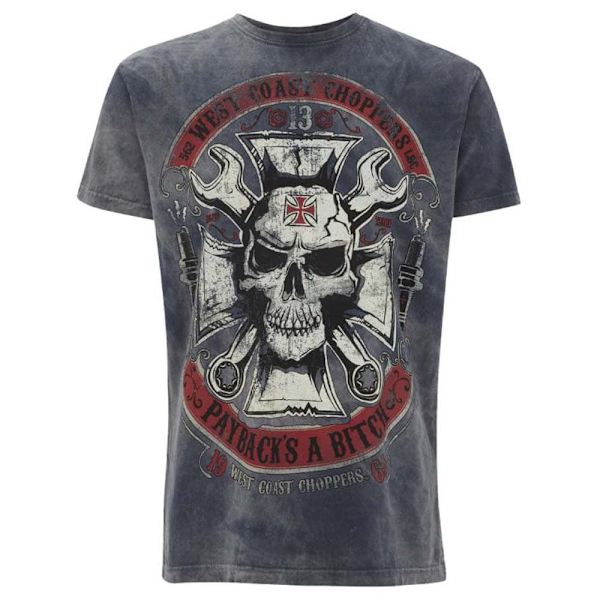 West Coast Choppers Kortärmad T-shirt Mechanic Grå 3XL Man