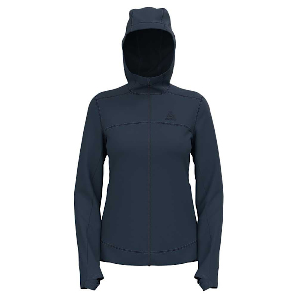 Odlo Full Dragkedja Fleece Performance Wool Blå S Kvinna