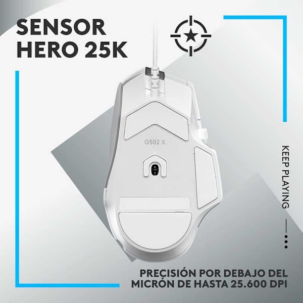 Logitech Gaming Mus G502 X Søvfarvet
