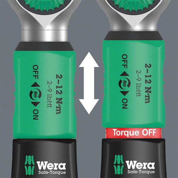 Wera Momentnøgle Justerbar Shot Safe-torque A 2 2-12nm Søvfarvet