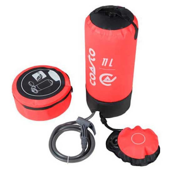 Coasto 11l Bärbar Solcells Dusch  11 Liters