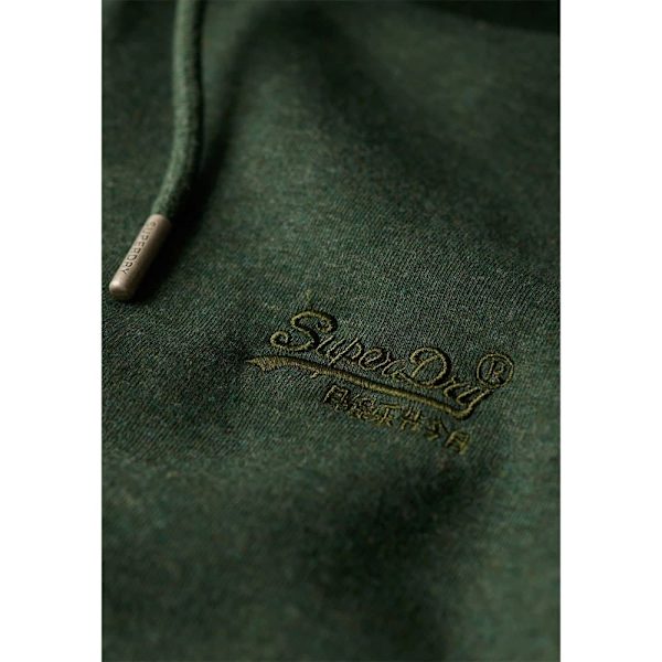 Superdry Essential Logo Huvtröja Grönt S Man
