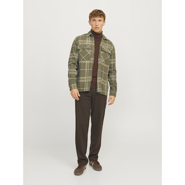Jack & Jones Raymond Melange Check Overtrøje Grøn XL Mand