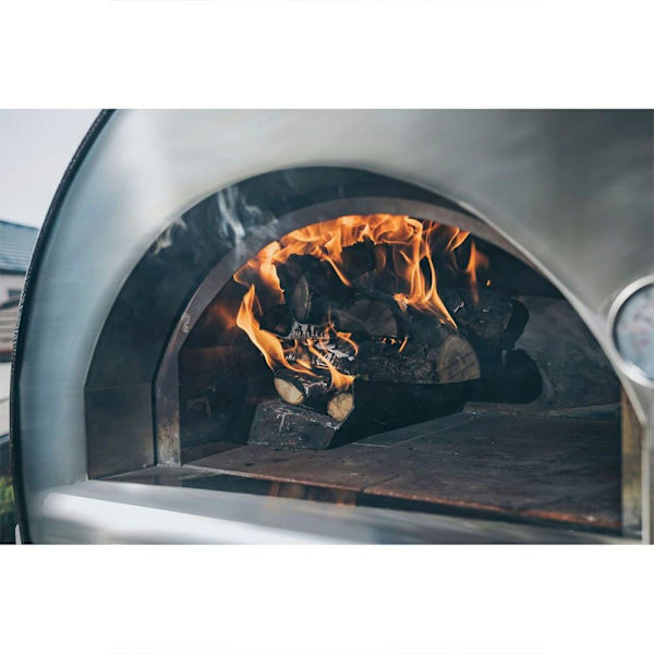 Alfa Forni Puu-uuni 5 Minuti Pizza Hopeinen