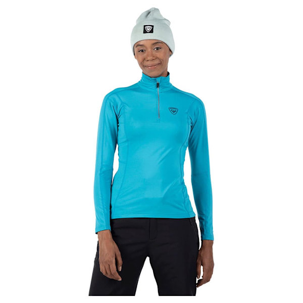 Rossignol Classique Fleece Med Halv Dragkedja Blå 2XL Kvinna