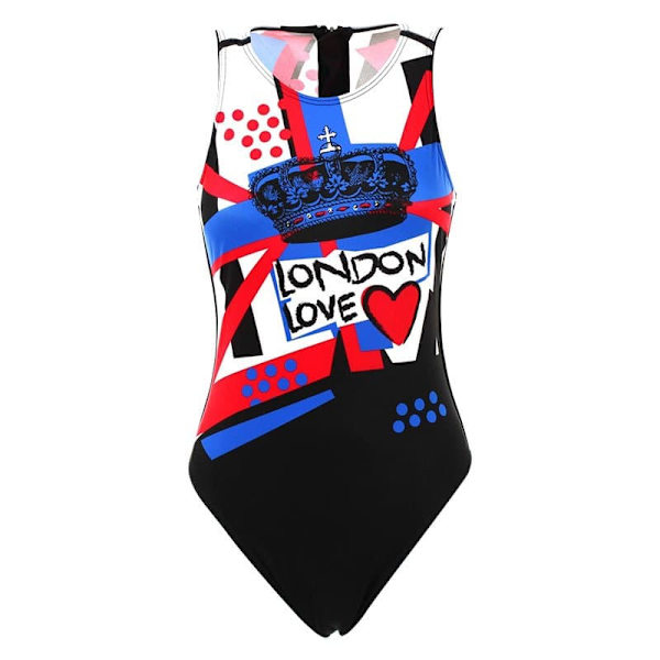 Turbo Baddräkt London Love 89557 Svart L Kvinna