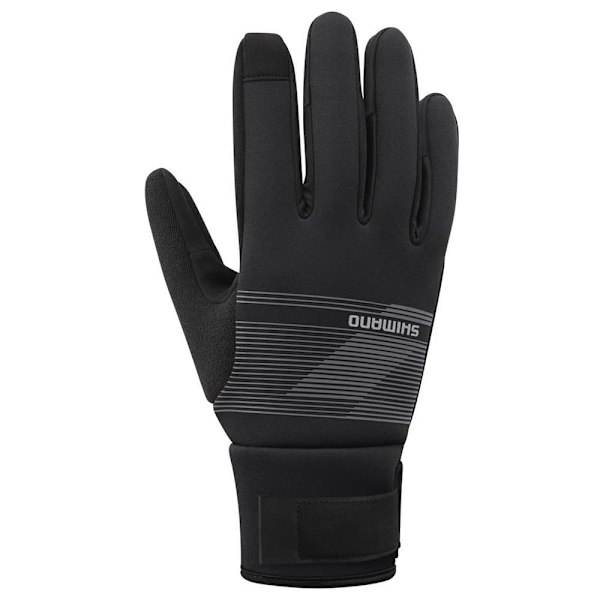 Shimano Lange Handsker Windbreak Thermal Sort L Mand