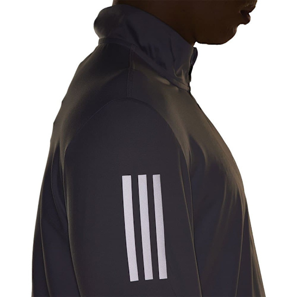 Adidas Halv Lynlå Sweatshirt Own The Run Base Grå XL / Regular Mand