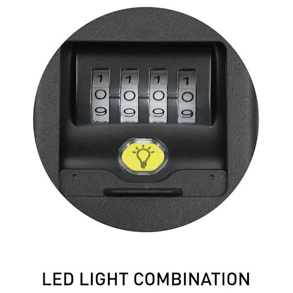 Surflogic Padlock Keyguard Led Light Musta