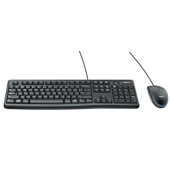 Logitech Mus Og Tastatur Mk120 Combo Sort US QWERTY