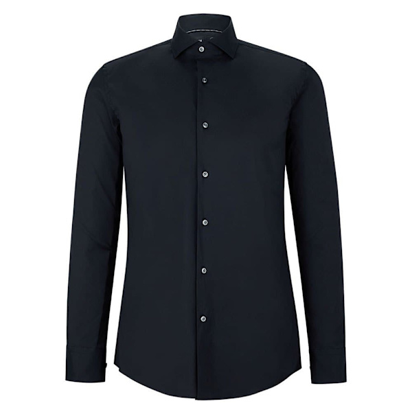 Boss P Hank Spread C1 222 Skjorte Med Lange ærmer Sort 40 / Regular Mand