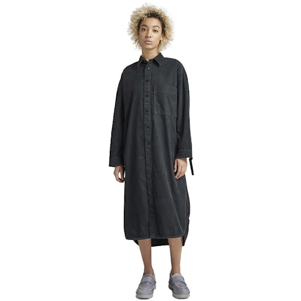 G-star Langærmet Kjole Long Shirt Sort S Kvinde