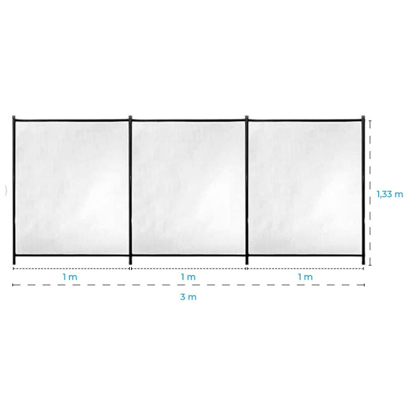 Gre Barriere Til Pools Flexible Sort 300 x 133 cm