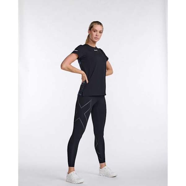 2xu Lyhythihainen T-paita Light Speed Musta L Nainen