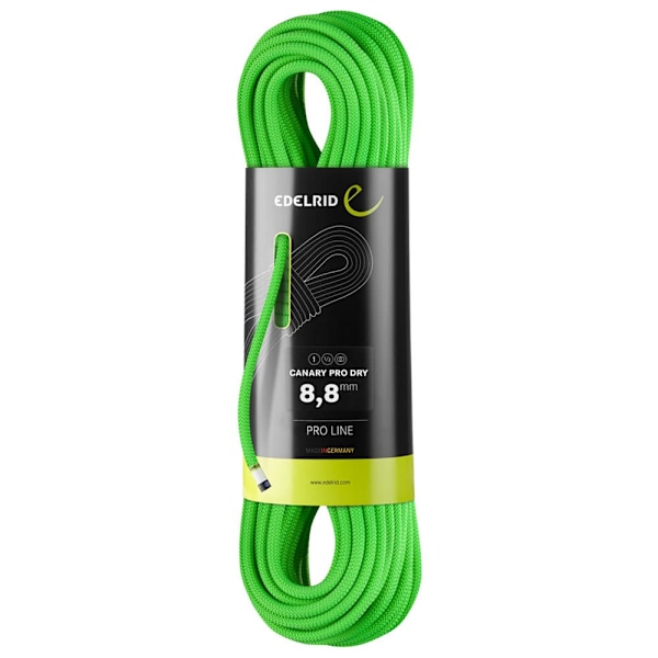Edelrid Canary Pro Dry 8.8 Mm Rep Grönt 70 m