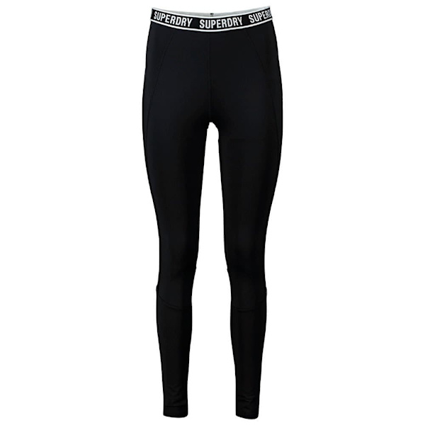 Superdry Leggings Train Branded Elastic Sort XS Kvinde