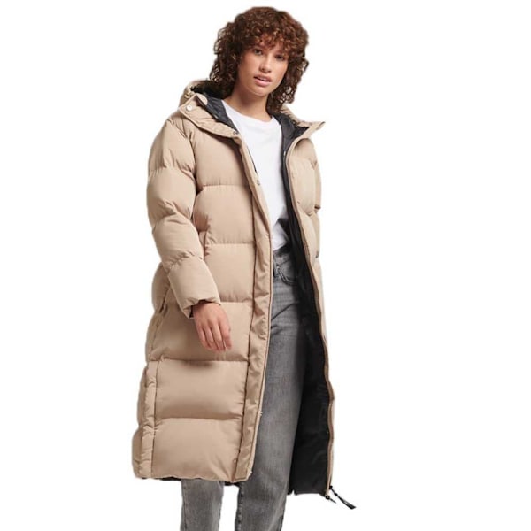 Superdry Takki Studios Longline Duvet Beige M Nainen