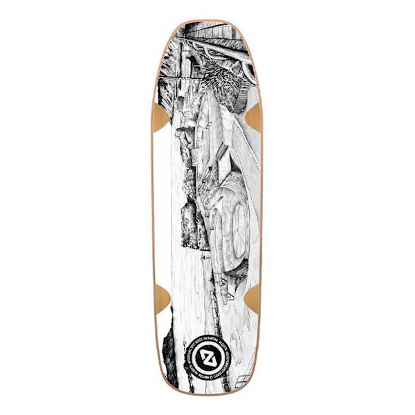 Hydroponic Skateboard Dæk Bullet Pool Shape 32´´x 9.25´´ Hvid