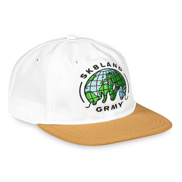 Grimey X Sk8land Unstructured Snapback-lippis Valkoinen  Mies