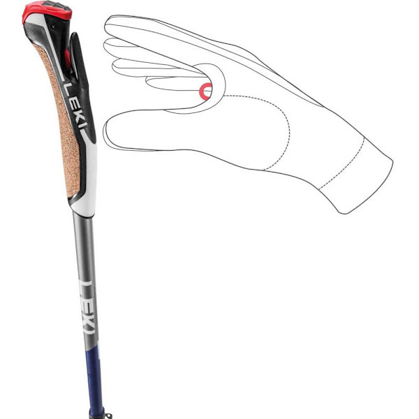 Leki Stænger Traveller Carbon Søvfarvet 90-130 cm
