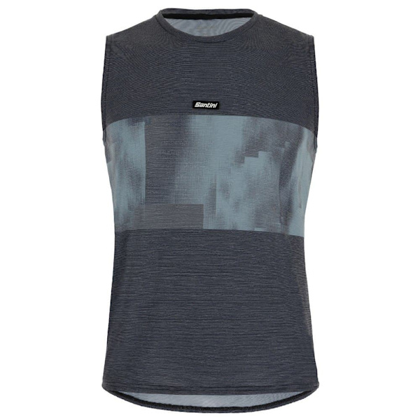 Santini Ærmeløs T-shirt Forza Indoor Collection Grå S Mand