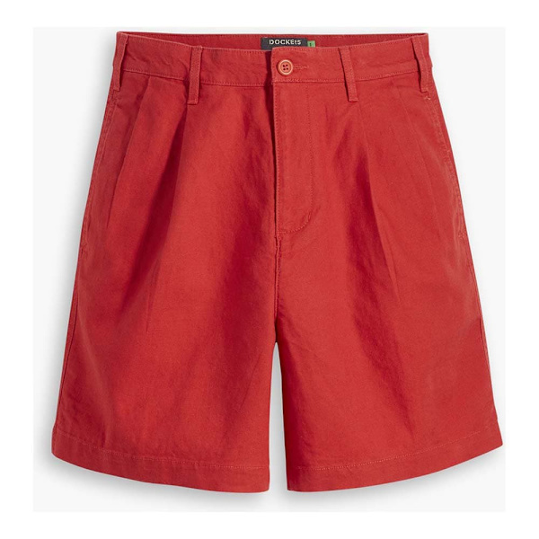Dockers Shorts Pleated Original Röd 27 Kvinna
