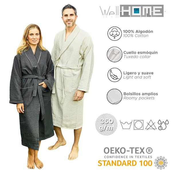 Wellhome Badrock I Bomull Wh0594 Grå L-XL Man
