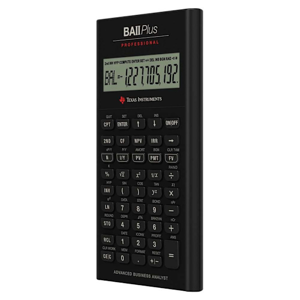 Texas Instruments Kalkylator Ba Ii Plus Professional Iibapro/fc/3e12/a