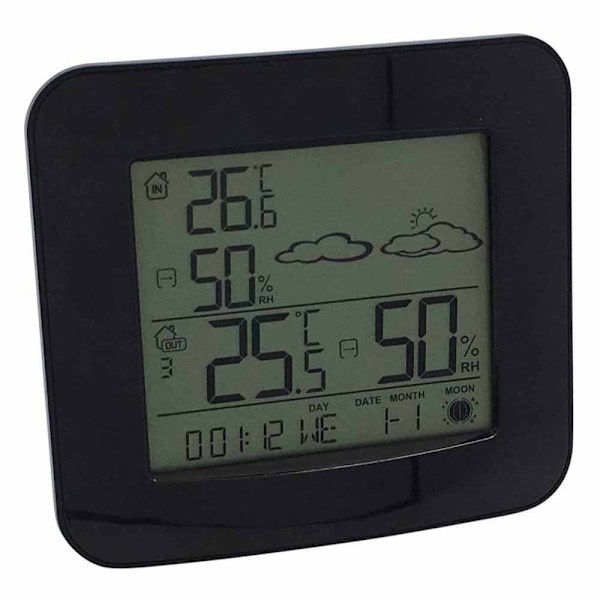 Mebus 40715 Vejrstationsdisplay Sort