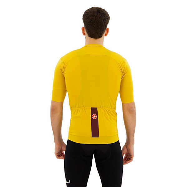 Castelli Prologo Lite Korta ärmar Cykeltröja Gul 2XL Man