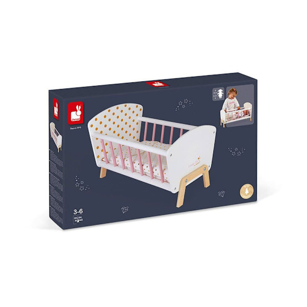 Janod Docksäng Candy Chic Vit,Rosa 3-6 Years